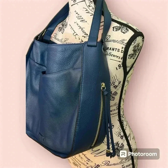 🆕 Vince Camuto Navy Blue Hayes Hobo Bag - Picture 8 of 10